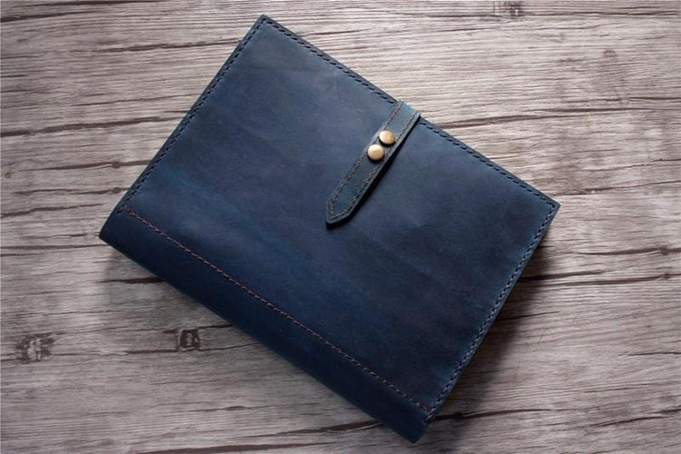 leather padfolio with zipper