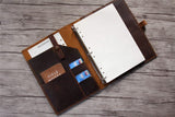 leather personalized binder