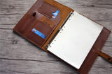 saddle leather organizer distressed 