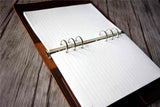 blank paper leather sketchbook