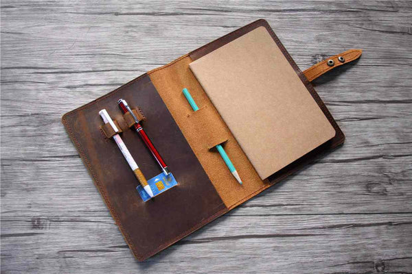 leather drawing journal