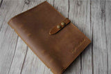 personalized leather journal for men