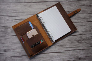 leather bullet journal planner