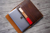 custom leather ipad sleeve