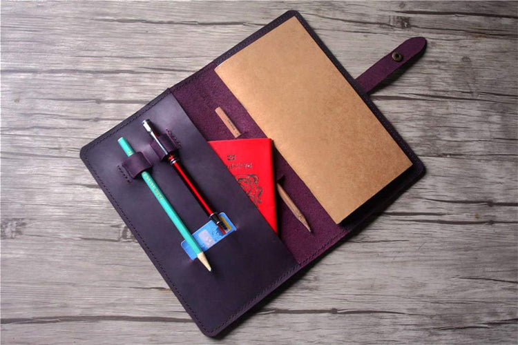 leather travel  journal