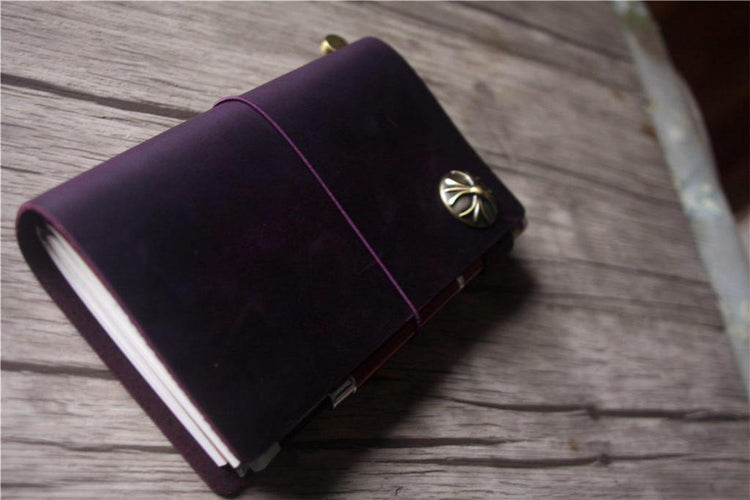 purple traveler's journal notebook