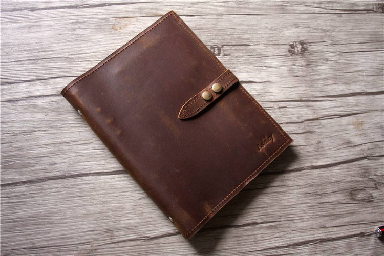 leather a5 binder journal