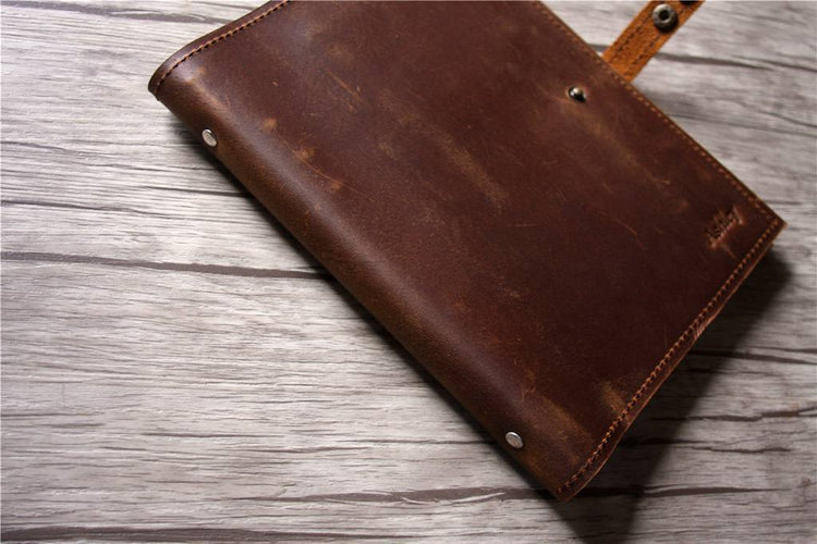 leather a5 binder holder sleeve