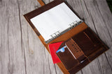 leather a5 notebook sleeve holder