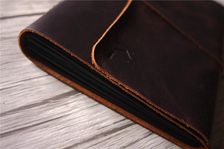 leather bound photo memory book album