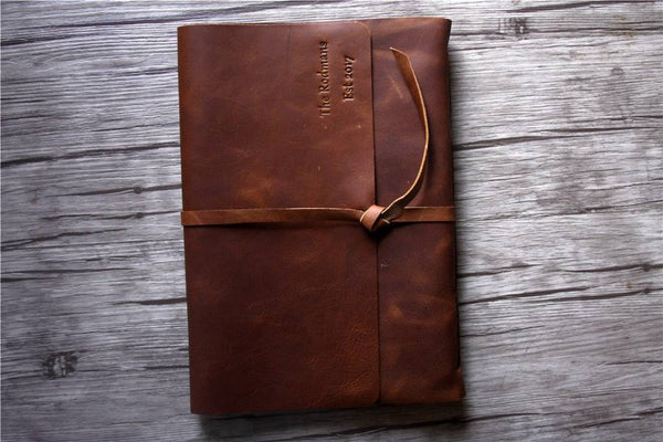 leather grandmother memory book album