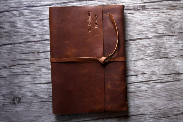 leather grandmother memory book album