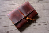 embossed leather wedding guest book handmade