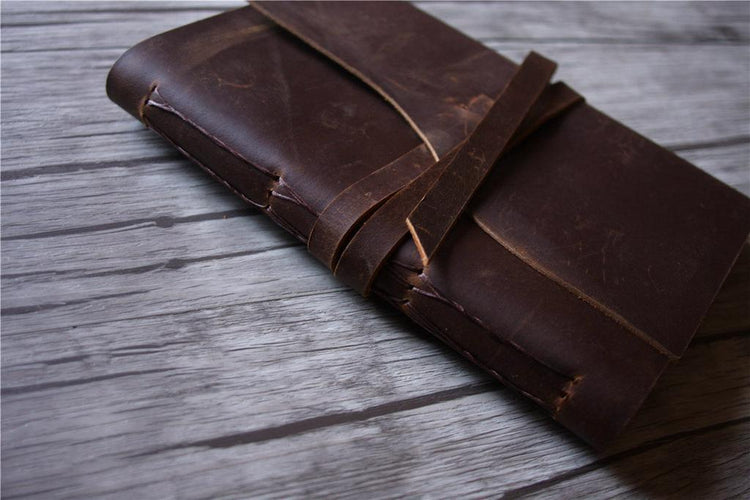 leather bound retirement party guest books