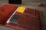 handmade embossed leather kindle portfolio