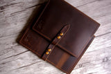 A5 Brown Leather Notebook Cover Refillable