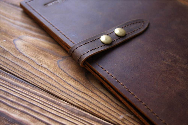 Adjustable Leather Refillable Journal Cover