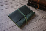 Green Refillable Leather Journal