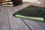 Vintage Green Refillable Leather Journal