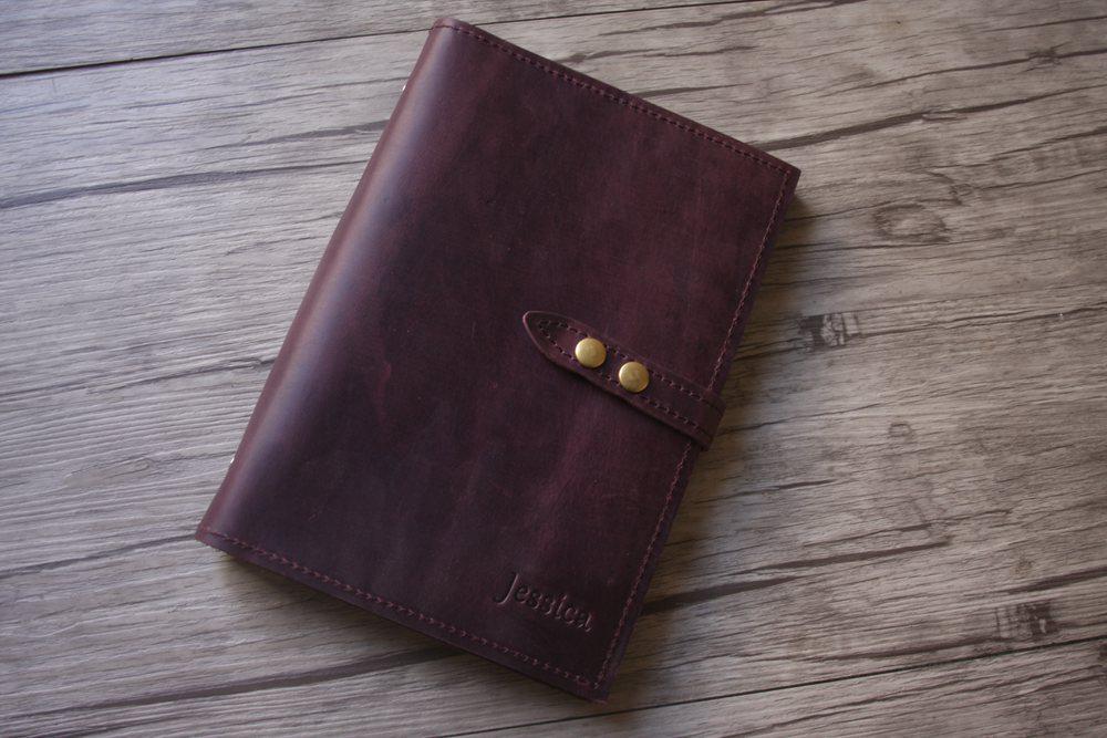 Custom Handmade Refillable Leather Notebook – LeatherNeo