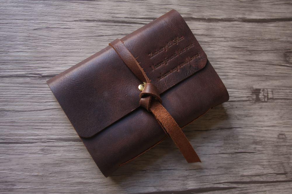 Handcrafted Large Leather Bound Sketchbook – LeatherNeo