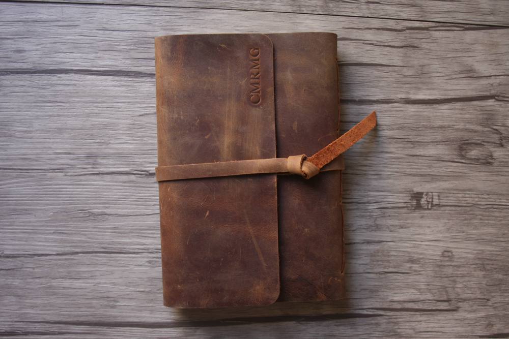 Leather Journal, Personalized Sketchbook, Leather Sketch Book