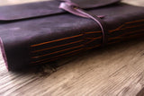 handmade leather photo album scrapbook