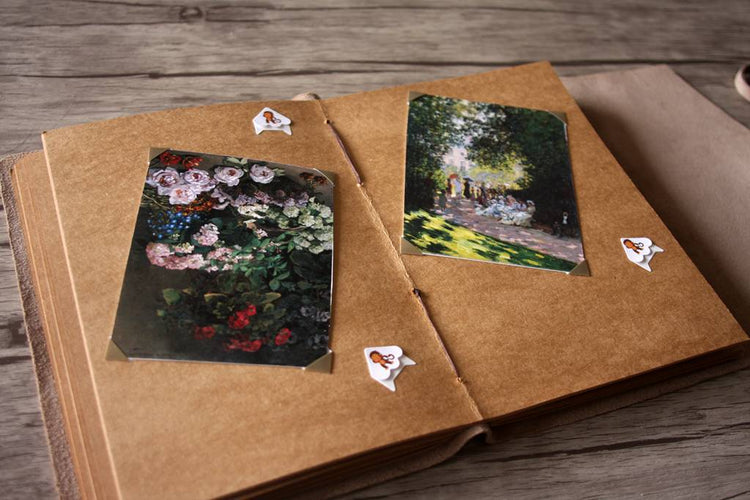Kraft Paper Leather Photo Guest Book