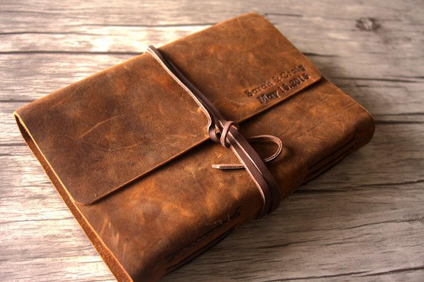 leather photograph albums