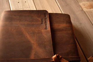 custom leather family photo albums