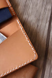 custom leather passport sleeve case