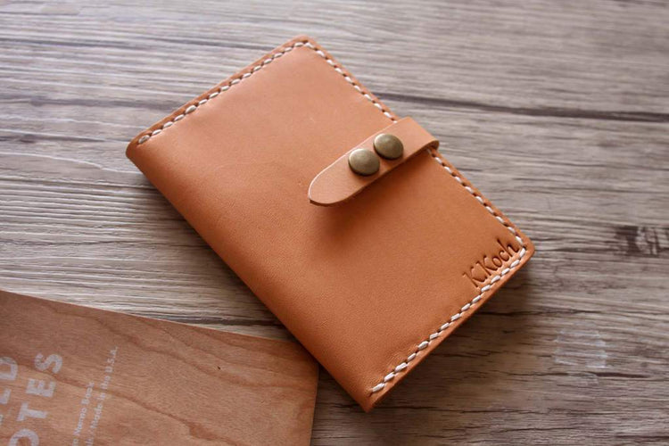 handmade embossed leather passport holder