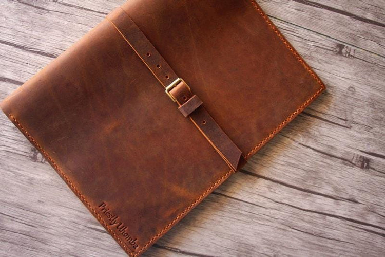 Brown Leather Sleeve for iPad Pro 12.9 Inch