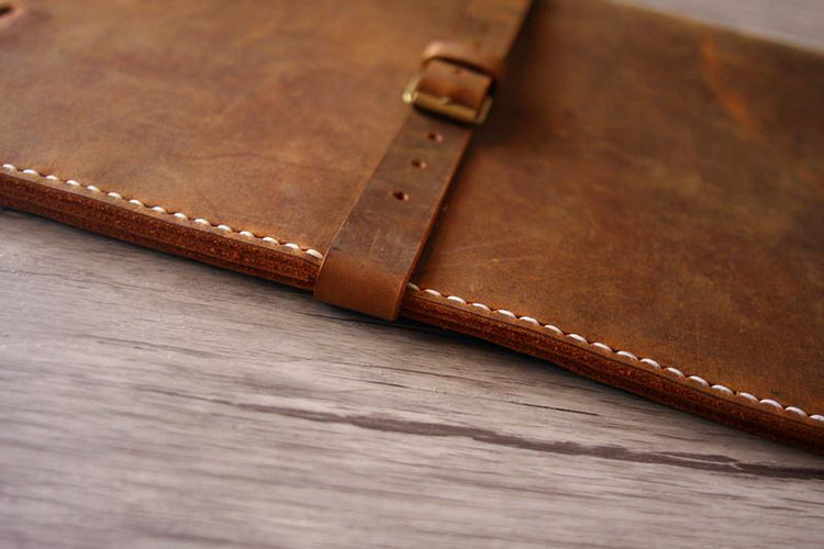 embossed leather macbook air cover