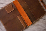 distressed leather macbook air cover