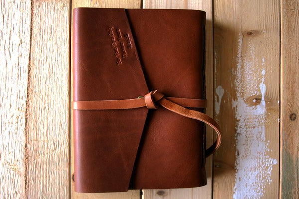 leather bound album book