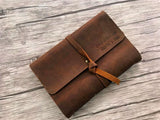 custom words leather notebok