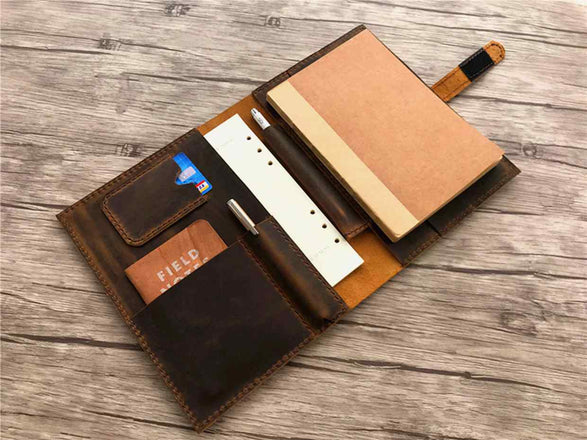 rustic leather journal