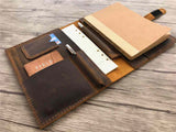 rustic leather noetbook