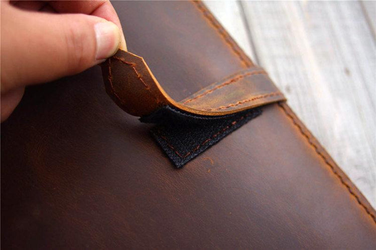 personalized custom leather portfolio