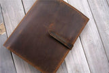 handmade leather sourface portfolio case