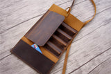 leather pencil holder personalized