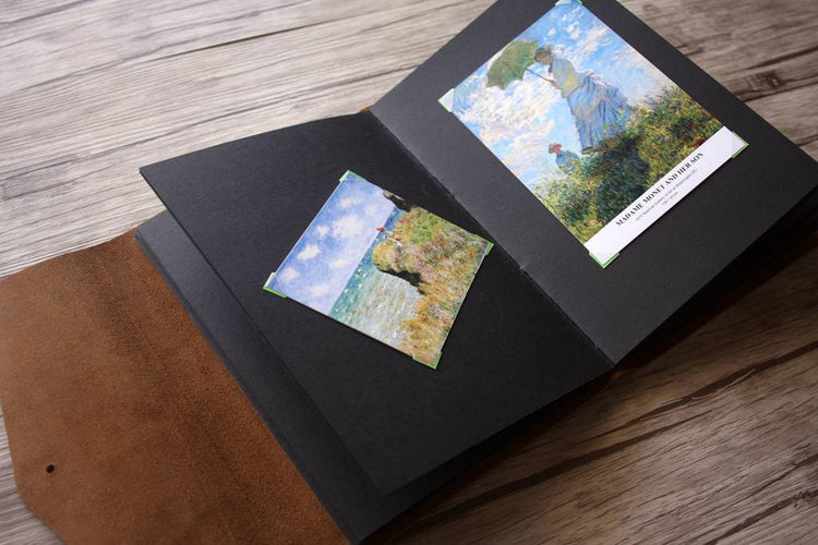 guest book with black paper