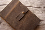 custom Leather Rustic Wedding Guest Book
