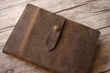 Bound Leather Rustic Wedding Guest Book