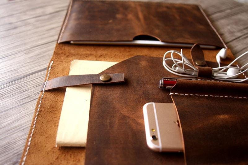 15 MacBook Case - Leather Laptop Case