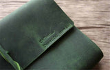 green in loving leather memory book album