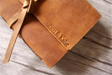 A5 engraved leather notebook