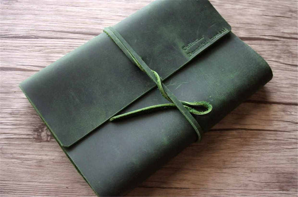 leather in loving memory book
